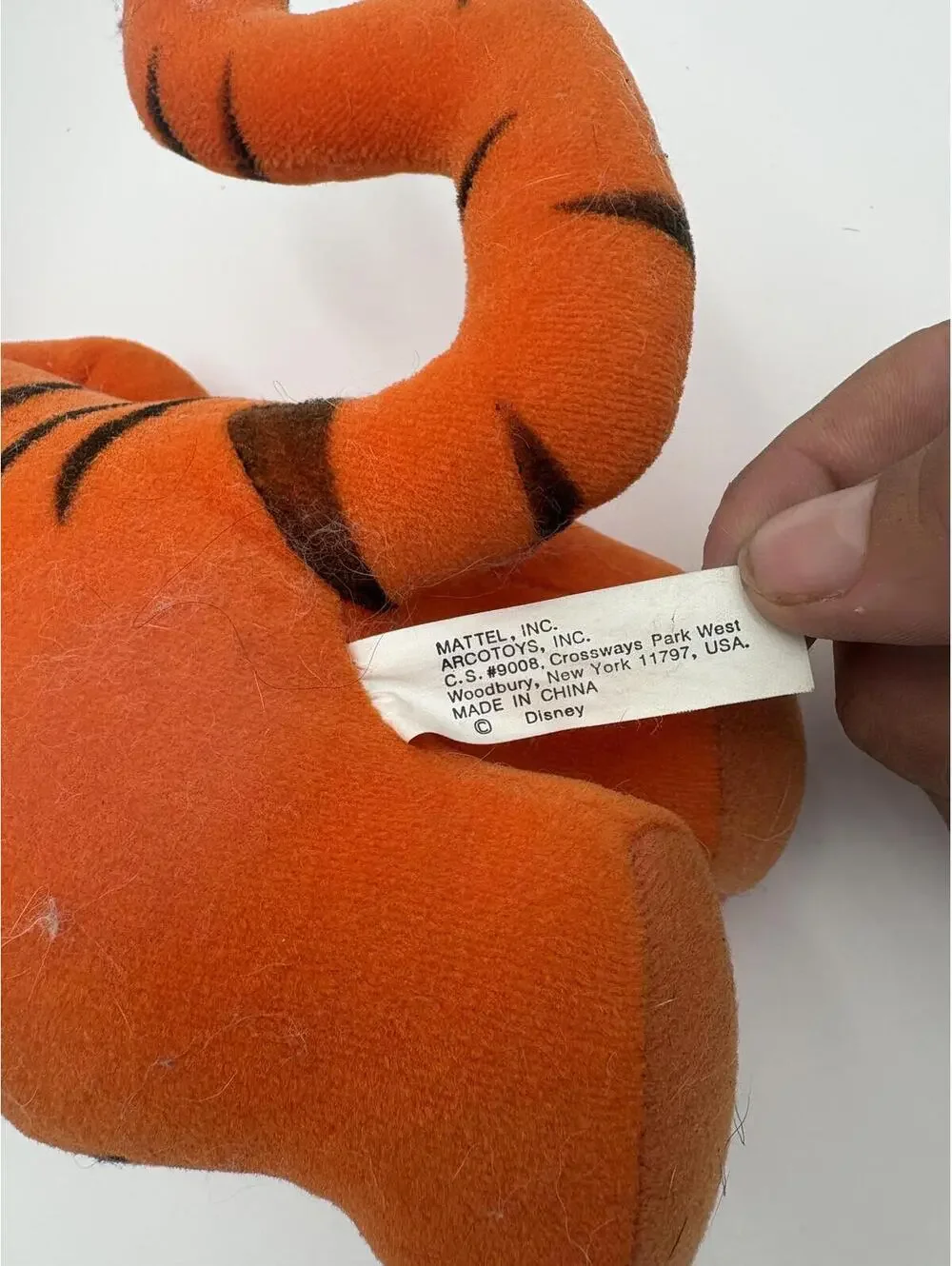 vintage 1990s Mattel Winnie the Pooh Tigger plush toy StuffedAnimal Orange Tiger